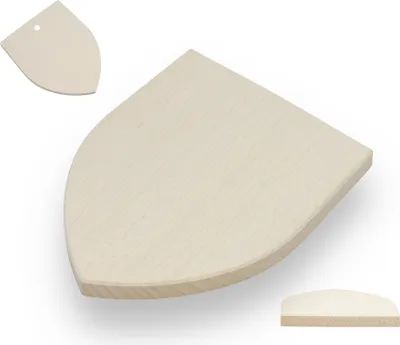 Immagine prodotto di SCUDO ARMATORE in legno di faggio RYNGRAF per l'incisione di emblemi e decorazioni