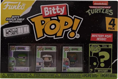 Produktbild von FUNKO Bitty POP - Teenage Mutant Ninja Turtle Donatello #4er Pack