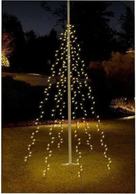 Obrázek produktu pro 360 LED venkovní opona bílá teplá zejména pro stromy 8m (vysoká)
