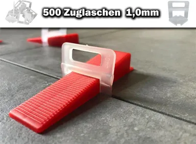 Zdjęcie produktu dla 500 uchwytów 1,0 mm – system poziomowania płytek KACHEL GOTT®