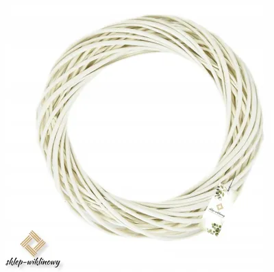 Produktbild von Sklep Wiklinowy Wianek z Bielonej Wikliny Ecru 25 cm