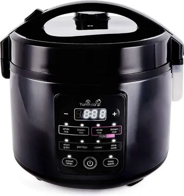 Obrázek produktu pro Rýžovar s kulatým víkem – keramická mísa – 5,5 porcí, 1 litr – 240 V