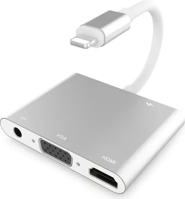 Image de Éclairage vers adaptateur HDMI Compatible avec iPhone 11/11 Pro / XS Max / XS / XR / X 8 7 6 5 (THT-007-3)