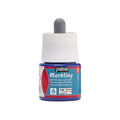 Zdjęcie produktu dla Pebeo Marmoriertinte, 45 ml, Cyan