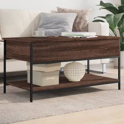 Produktbild von Couchtisch Braun Eichen-Optik 100x50x50 cm Holzwerkstoff Metall 845350
