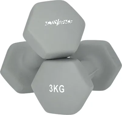 Immagine prodotto di 2 manubri da 3 kg per gli esercizi - Pesi in neoprene