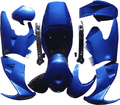 Produktbild von Verkleidung Set komplett Blau Material - Kunststoff für Pocket Bike HMParts