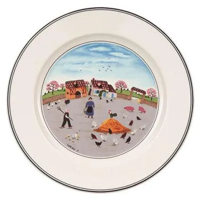 Zdjęcie produktu dla Villeroy&Boch - Talerz śniadaniowy Podwórko dla kur 21cm Design Naif