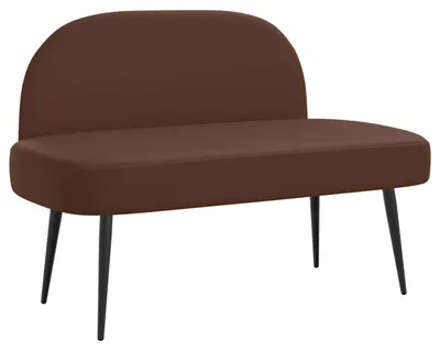 Immagine prodotto di Panchina imbottita con schienale Marrone 110 x 60 x 76 cm