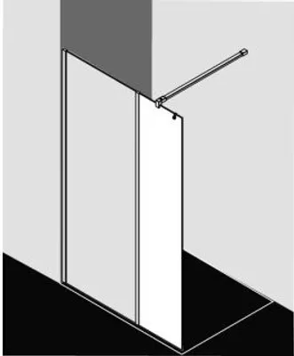 Produktbild von Kermi XBWIH04020VAK Festfeld Walk-In XB WIH 0400x