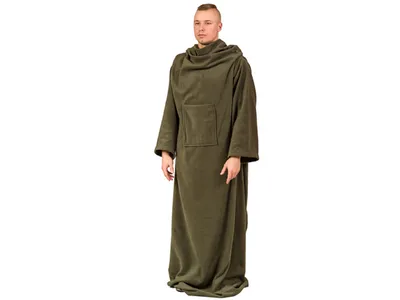 Produktbild von Kuscheldecke mit Ärmeln - Olive
