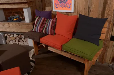Produktbild von H.O.C.K. Livigno Matratzenkissen 50x50x10cm lila 702