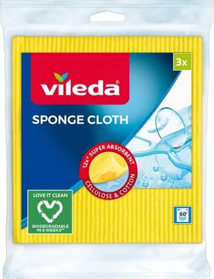 Obrázok produktu pre Balíček 3 kusov húbok Vileda Pucek - pre úklid.