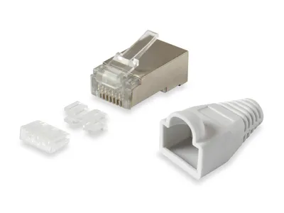 Obrázok produktu pre Equip Pro - Netzwerkanschluss - RJ-45 (M) - abgeschirmt - CAT 6 - durchsichtig (Packung mit 100)