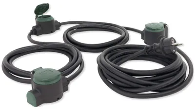 Produktbild von REV Verlängerung Suprafelx IP 44 schwarz/grün