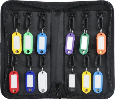 Productafbeelding van Draagbare Sleutelkast met Rits en 15 Sleutelhangers