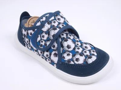 Produktbild von Befado Barefoot 140X002 blau fussball flexi klettverschluss