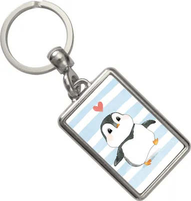 Produktbild von Pinguin im Aquarell-Stil Schlüsselanhänger