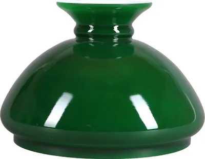 Produktbild von Petroleumglas  Ø 234mm Lampenglas Grün Ersatzglas Leuchtenglas rund Opalglas Glasschirm
