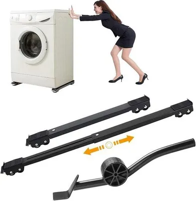 Produktbild von Famanu Untergestell mit Rollen - Mobiles Basisgestell - Geräteverlagerung - 24 Rollen 300 kg - Verstellbar - Schwarz