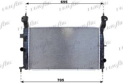 Produktbild von FRIGAIR 0107.3094 Kühler Wasserkühler Motorkühler für OPEL Meriva A (X03)