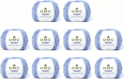 Zdjęcie produktu dla 10 motków przędzy DMC Teddy – 100% poliamid, puszysta i łatwa w pielęgnacji (kolor 315)