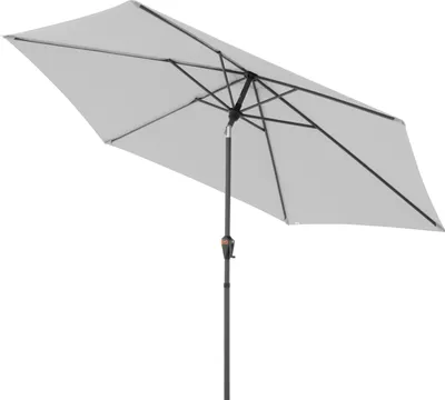 Produktbild von Doppler myZone Mittelmastschirm Auto-Tilt rund 305 cm Sonnenschirm 6 Farben 429465 827 Hellgrau