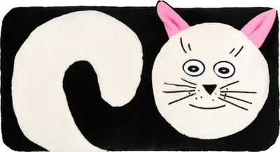 Immagine prodotto di Cuscino sagomato - 45x30 cm - Nero,Bianco