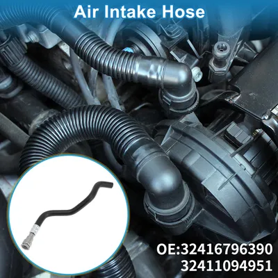 Image de Tuyau D'Admission D'Air Du Moteur N°32416796390/32411094951 Tuyau D'Admission D'Air Du Filtre À Air Pour Bmw 320I 323I 325I 328I 330I E46 1998-2007 En Caoutchouc