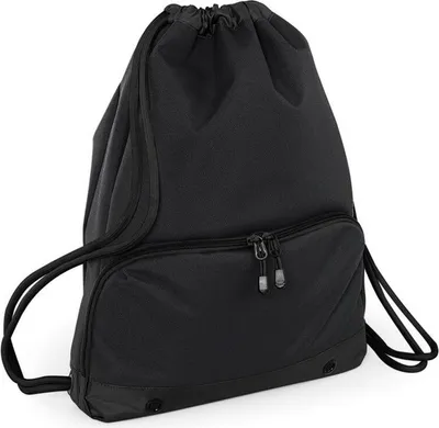 Produktbild von BagBase BG542 | Athleisure Gymsac / 35 x 49 x 9 cm - Farbe: Black/Black - Größe: 35 x 49 x 9 cm