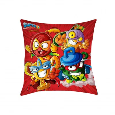 Obrázek produktu pro Halantex Dětský polštář 40x40 Super Zings rošťáci superhrdinové hrnek superpadouši červená 8040