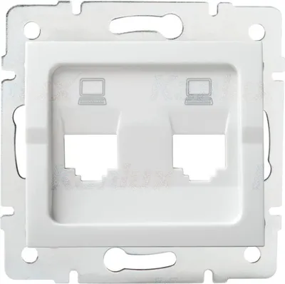 Immagine prodotto di Adattatore per presa RJ45 LOGI bianco Kanlux 25936