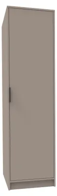 Produktbild von Fackelmann Putzschrank 50 x 188 x 65 cm Optimal für jeden Hauswirtschaftsraum, in Kaschmir, Hohes durchgängiges Fach für Besen, Bügelbrett, Wäscheständer und Co., Softclose-System