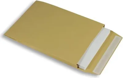 Produktbild von Faltentaschen 229x324x25mm C4 120g/qm haftklebend VE=125 St. braun