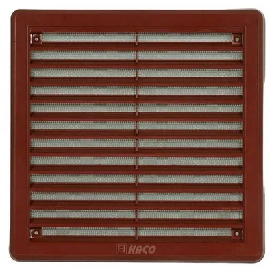 Obrázok produktu pre Mriežka vetracia - krytka so sieťovinou VM, 150 x 150 mm KH, hnedá 0314