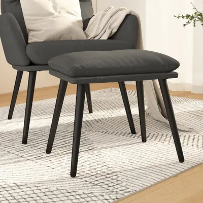 Produktbild von Möbel Fußhocker Dunkelgrau 45x29,5x35 cm Stoff - Fußhocker 341494