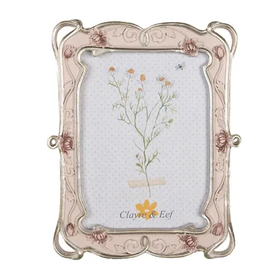 Produktbild von Clayre & Eef Bilderrahmen 13x18 cm Rosa Kunststoff