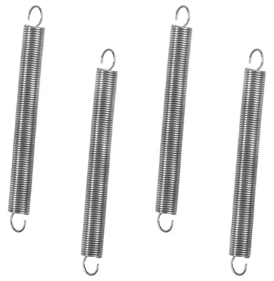 Zugfedern mit Haken, Edelstahl, 100 mm, 4 Stück