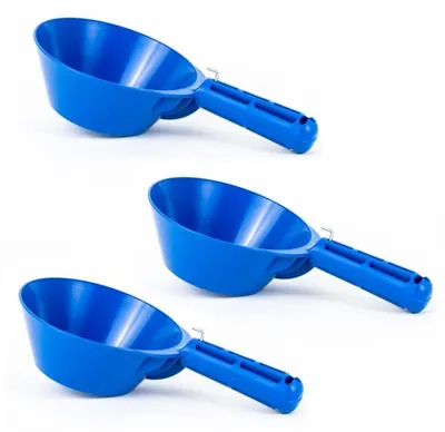 Produktbild von Set mit 3 Plastikschaufeln für Bauanwendungen