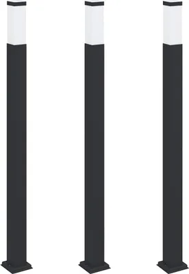 Obrázek produktu pro Světelné sloupky 3 ks 110 cm černé IP44