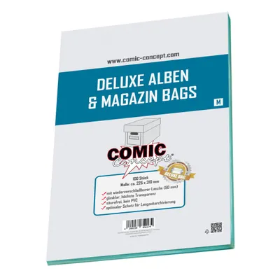 Produktbild von Comic Concept Deluxe Alben & Magazin Bags M (225 x 310 mm) mit Lasche