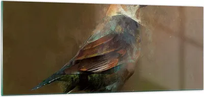 Produktbild von Bilder auf glas - Vogel Natur - 100x40cm - Glasbilder - Wandbilder - Bilder - Kunstdruck - zum Aufhängen bereit - Wanddekoration aus Glas - Glas Bilder - Wandbild auf Glas - Einteilig - GAB100x40-3924