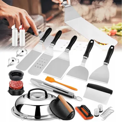 Produktbild von Hochwertiges 27-teiliges Grill-Zubehör Set aus Edelstahl