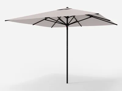 Immagine prodotto di Ombrellone COSTWAY 300x300 cm, ombrellone da giardino quadrato, ombrellone da terrazza in alluminio, ombrellone da mercato per giardino, balcone, terrazza, beige