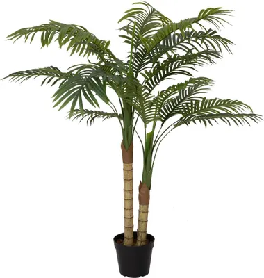 Produktbild von EUROPALMS Areca Palme, 2-stämmig, Kunstpflanze, 120cm (82509410)