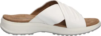 Produktbild von Caprice Damen Pantolette Leder Kreuzriemen gerafftes Detail 9-27206-28, Größe:36 EU, Farbe:Weiß