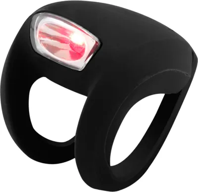 Produktbild von Knog Frog Strobe Lampe, rote LED, black (2.5 Lumen)