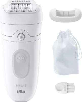 Obrázok produktu pre Braun Silk-épil 5 5-011, Biela, MicroGrip, 0,5 mm, Batérie, Nemecko