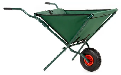 Productafbeelding van Kruiwagen | Opvouwbaar | Kruiwagenwiel | 50L | 30kg Draagvermogen | Groen