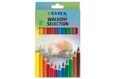 Produktbild von LYRA Super Ferby Waldorf Selection Kartonetui mit 12 Farbstiften, Ergonomisch dreiflächige Form, Sortiert, Rot, 12 Farbstifte Waldorf Selection, 3721123